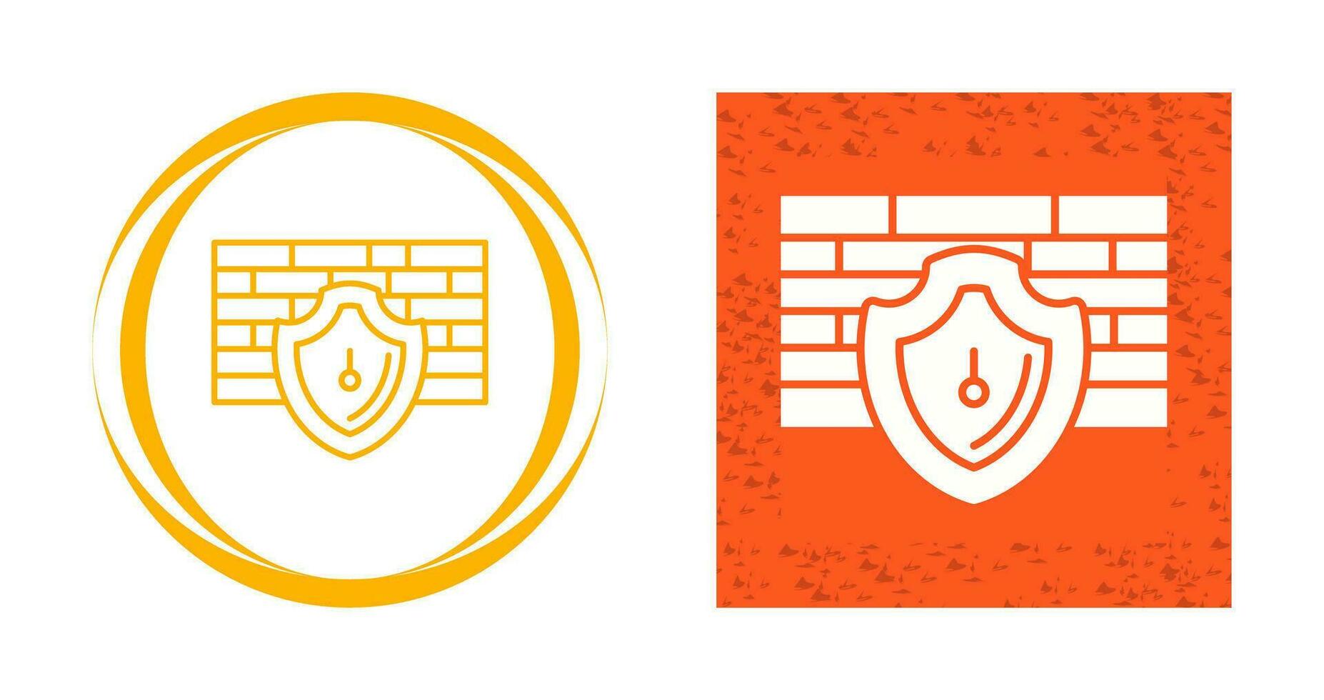 Firewall-Vektor-Symbol vektor