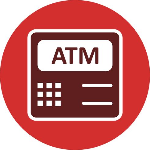 ATM-Maschinen-Vektor-Symbol vektor
