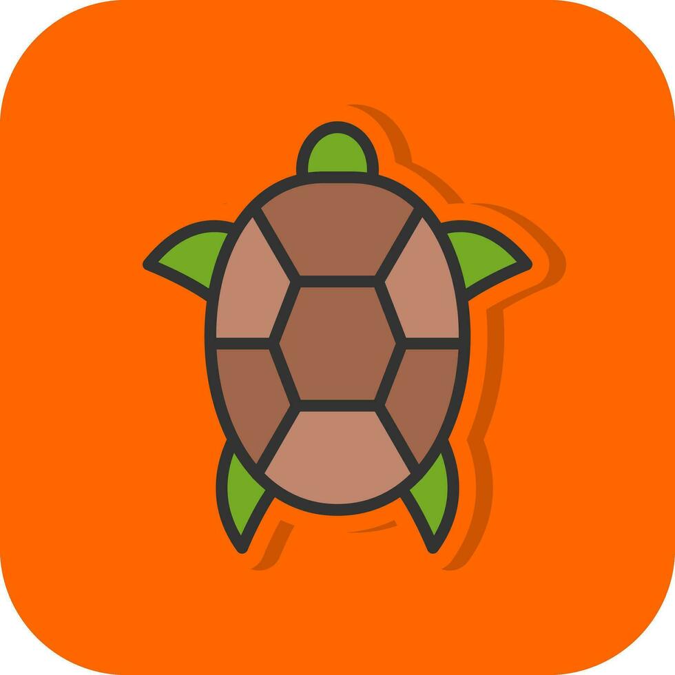 Schildkröten-Vektor-Icon-Design vektor