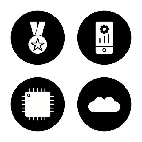 Satz von Vector SEO Search Engine Optimization Icons