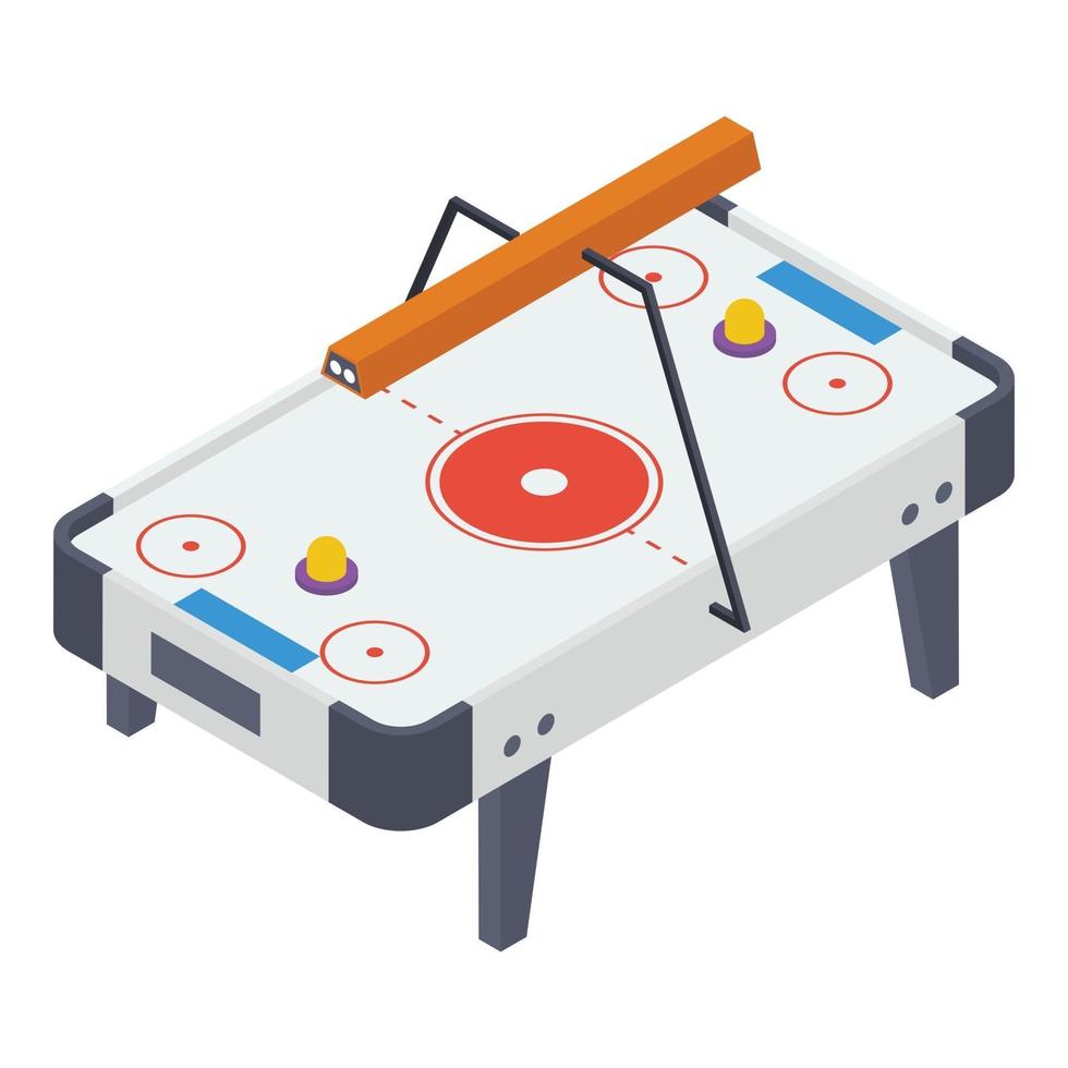 koncept för airhockey vektor