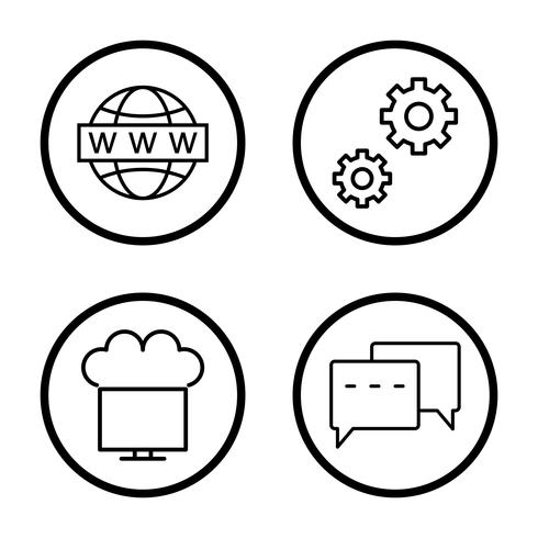 Satz von Vector SEO Search Engine Optimization Icons