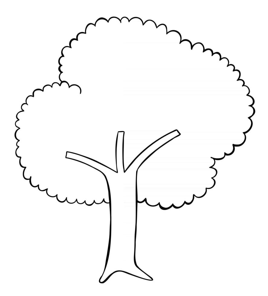 tecknad vektorillustration av träd vektor