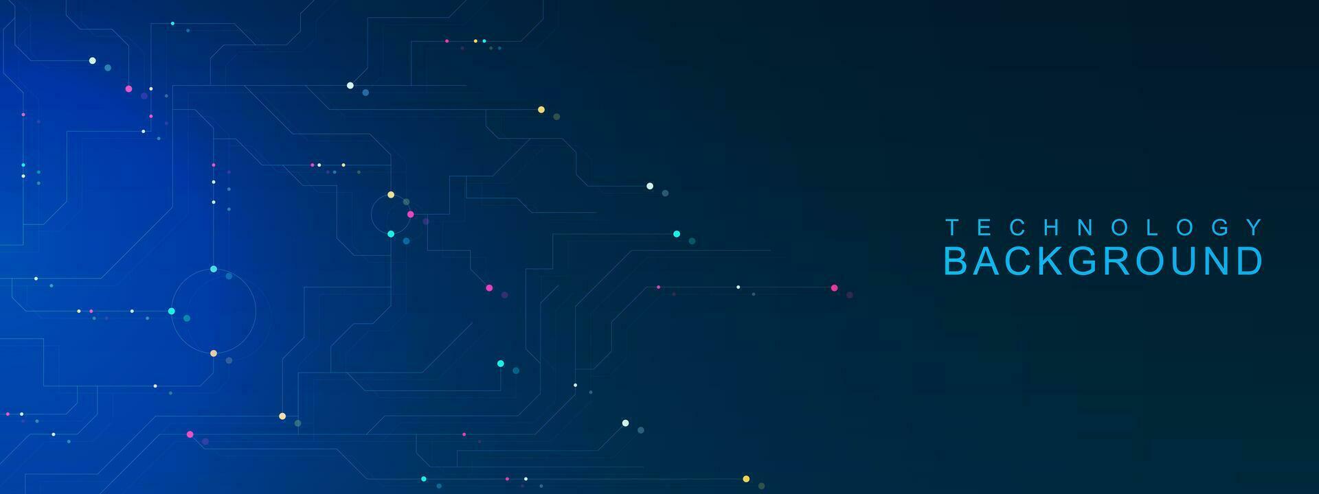 trogen elektronisk krets styrelse teknologi begrepp. digital data, global nätverk förbindelse och kommunikation bakgrund design. vektor illustration.