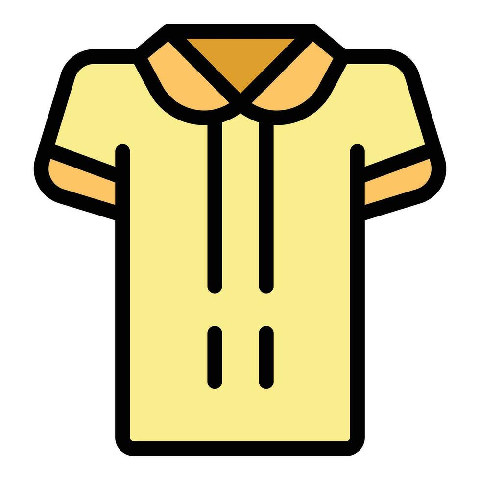 Hemd bekleidung Symbol Vektor eben