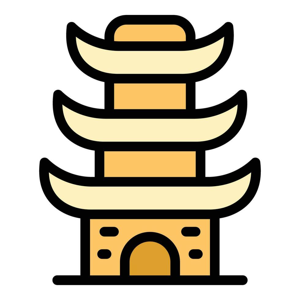 stad pagod ikon vektor platt
