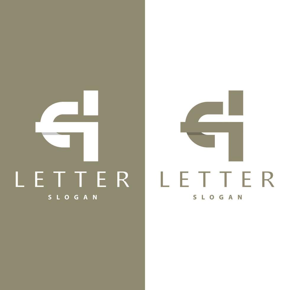 minimal Initiale gh Brief Logo, modern und Luxus Symbol Vektor Vorlage Element