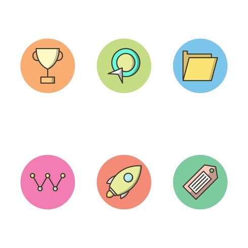 Satz von Vector SEO Search Engine Optimization Icons