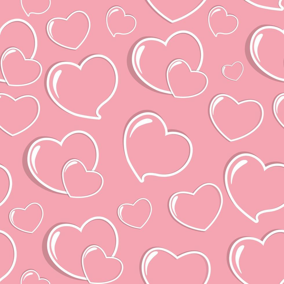 Herz Liebe nahtlose Muster Hintergrund Vektor-Illustration vektor