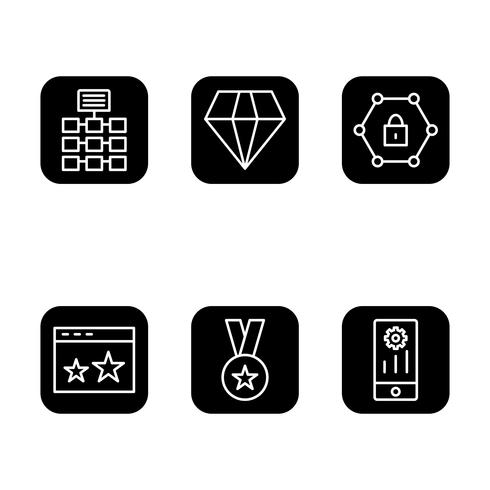 Satz von Vector SEO Search Engine Optimization Icons