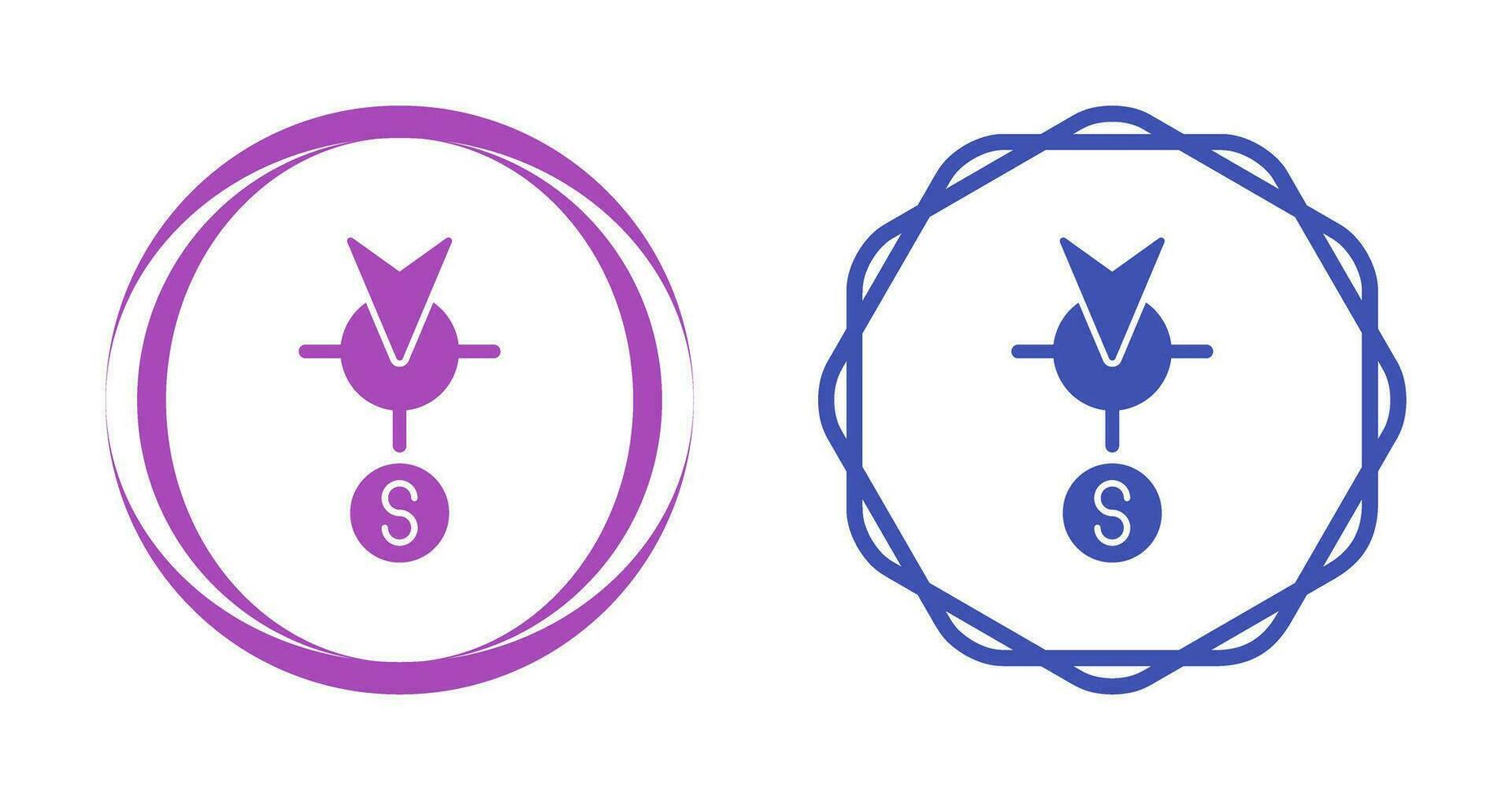 Süd-Vektor-Symbol vektor