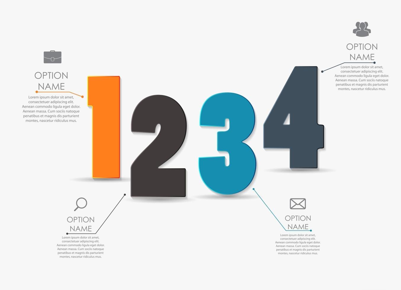 Infografik-Vorlagen für Business-Vektor-Illustration. vektor