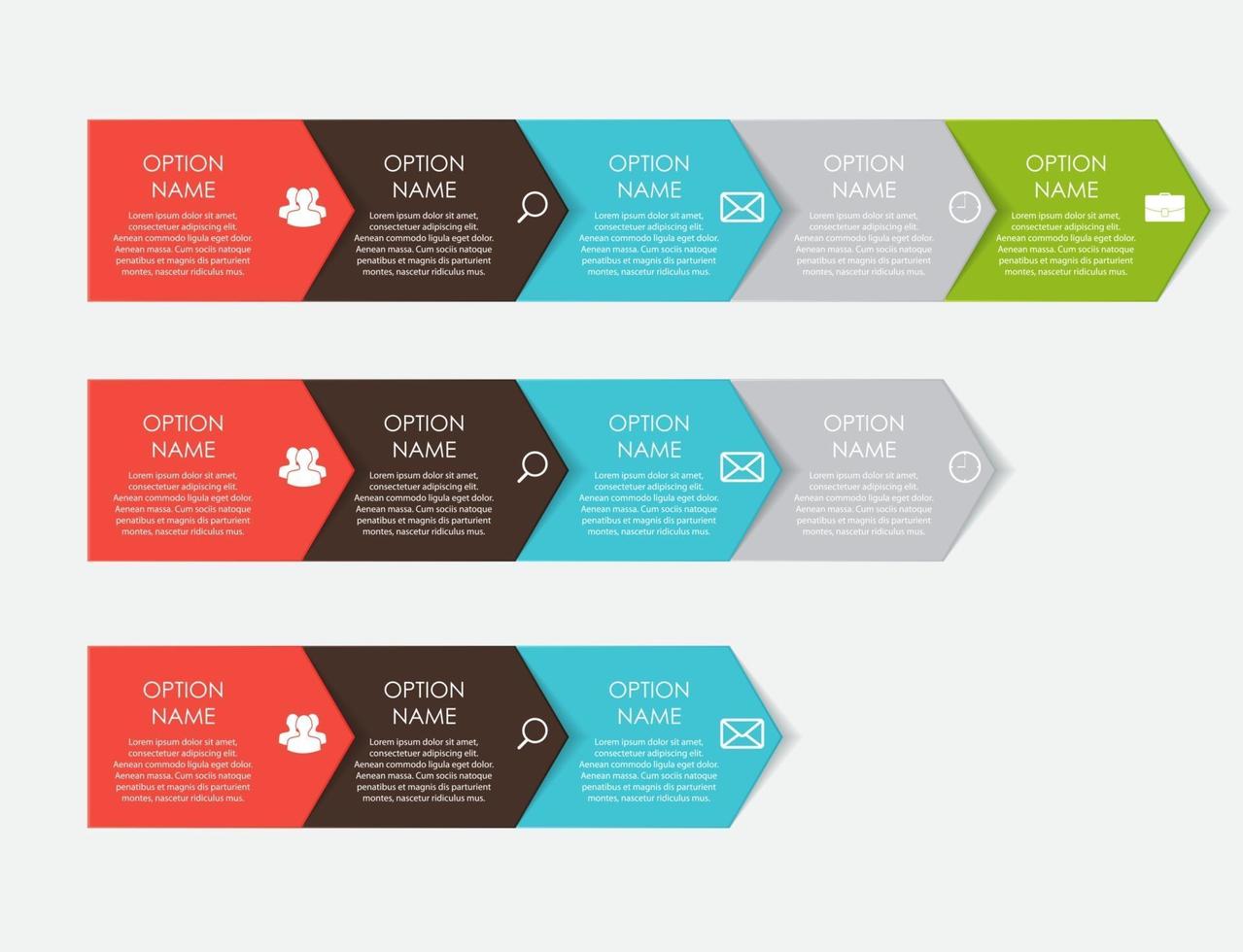 Infografik-Vorlagen für Business-Vektor-Illustration. vektor