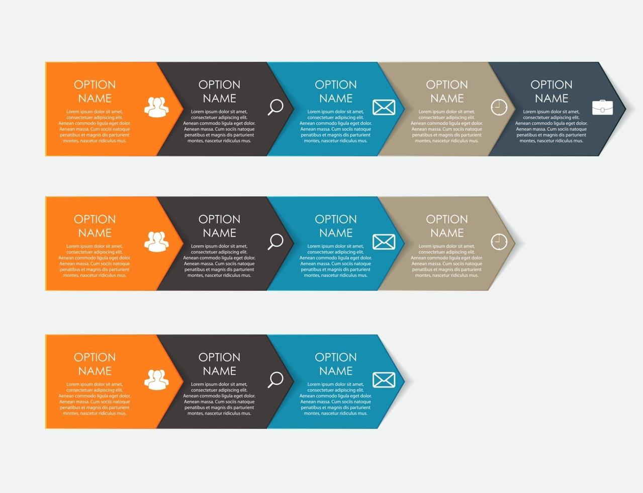 Infografik-Vorlagen für Business-Vektor-Illustration. vektor