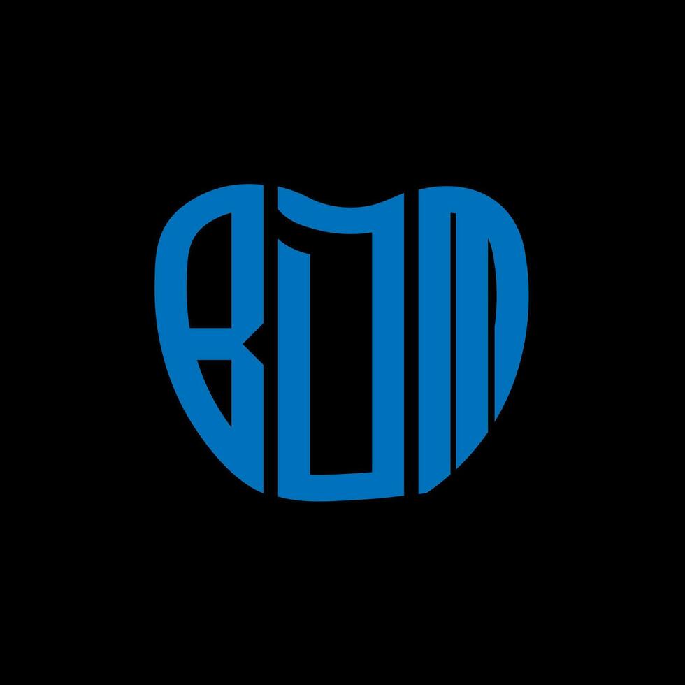 bdm brev logotyp kreativ design. bdm unik design. vektor