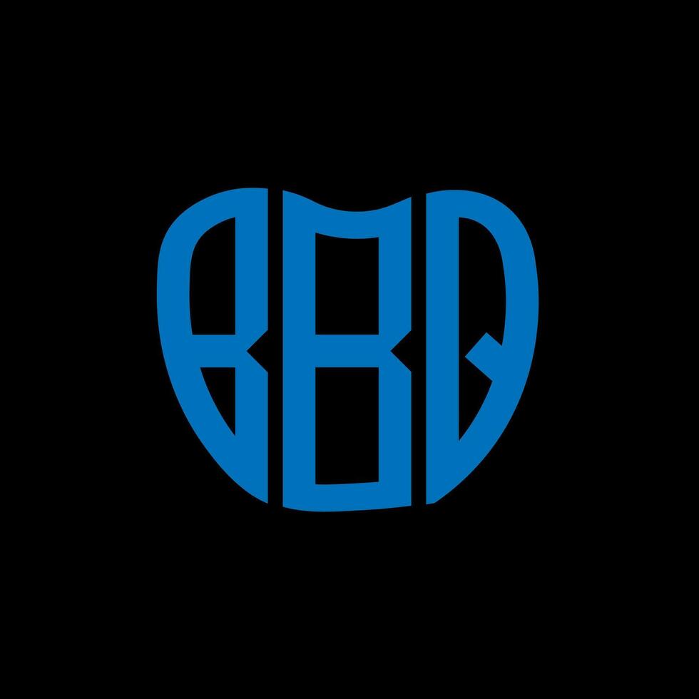 bbq brev logotyp kreativ design. bbq unik design. vektor