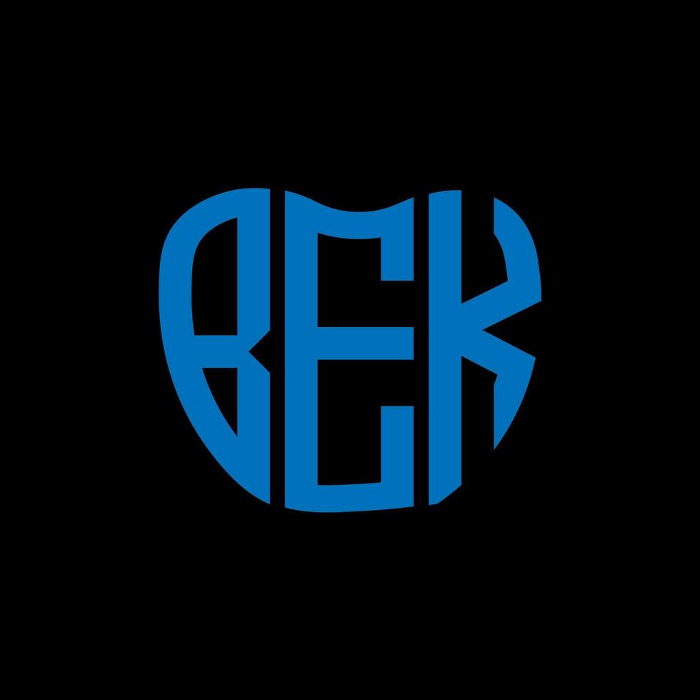 bek Brief Logo kreativ Design. bek einzigartig Design. vektor