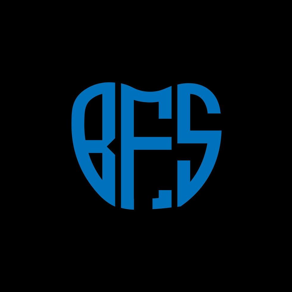 bfs brev logotyp kreativ design. bfs unik design. vektor