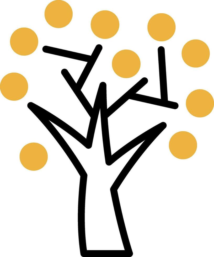 Herbst Baum Vektor Symbol Design