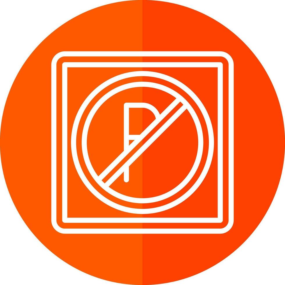 Nein Parkplatz Vektor Symbol Design