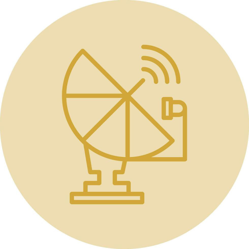 Satellitenschüssel-Vektor-Icon-Design vektor