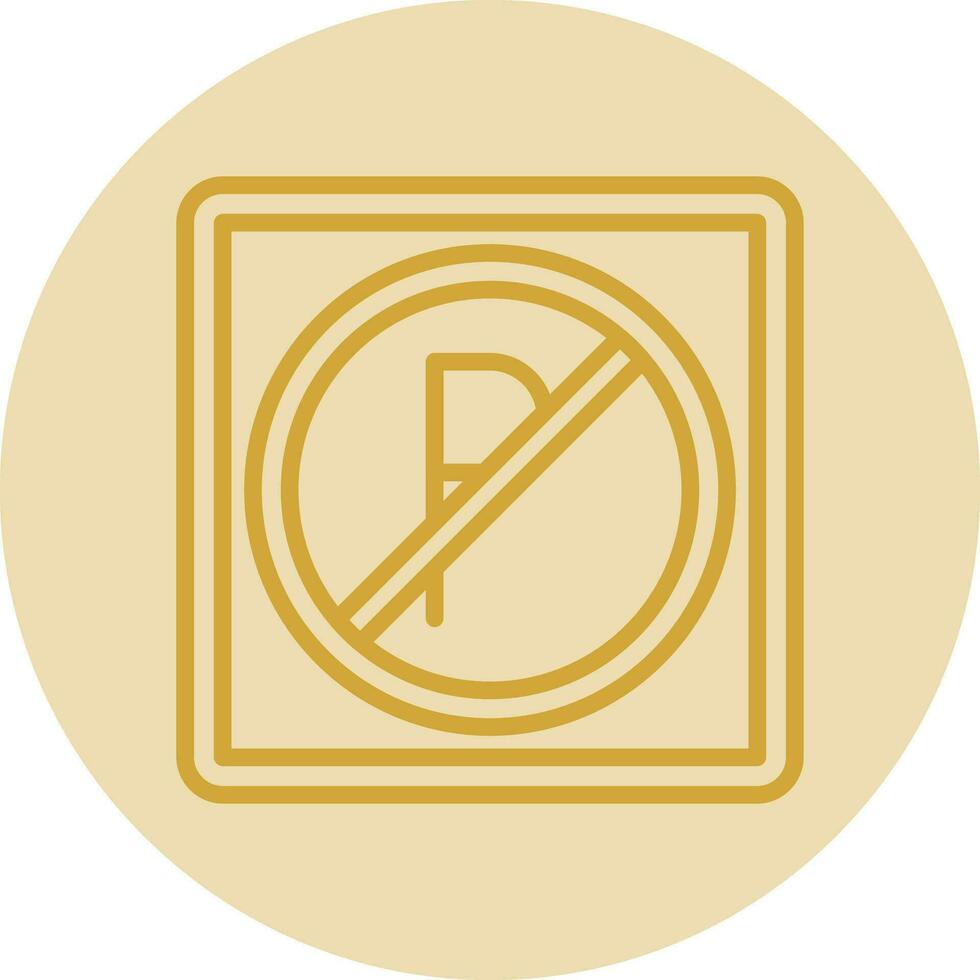 Nein Parkplatz Vektor Symbol Design