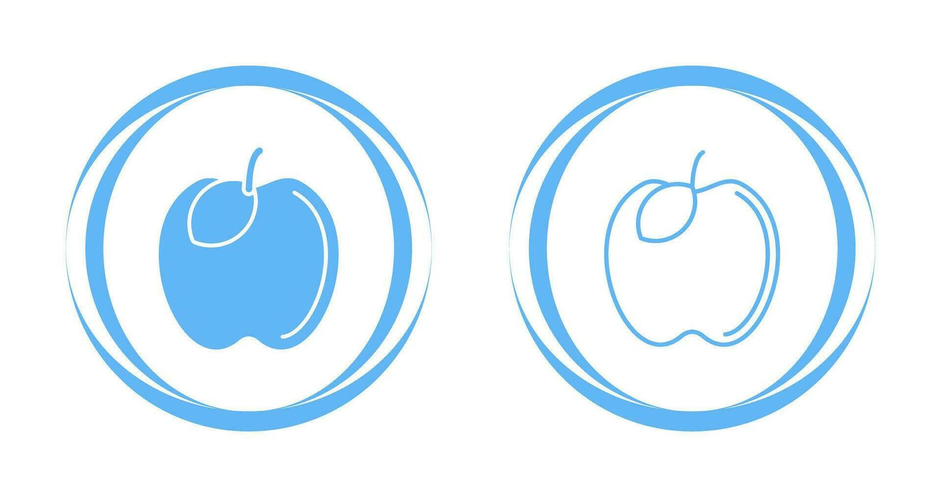 äpple vektor ikon