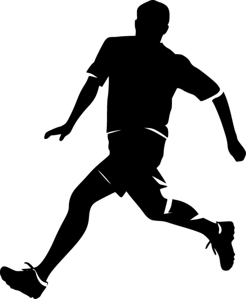 Fußball, minimalistisch und einfach Silhouette - - Vektor Illustration