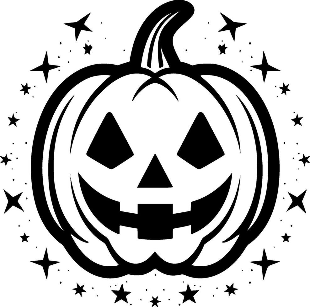 Halloween - - minimalistisch und eben Logo - - Vektor Illustration