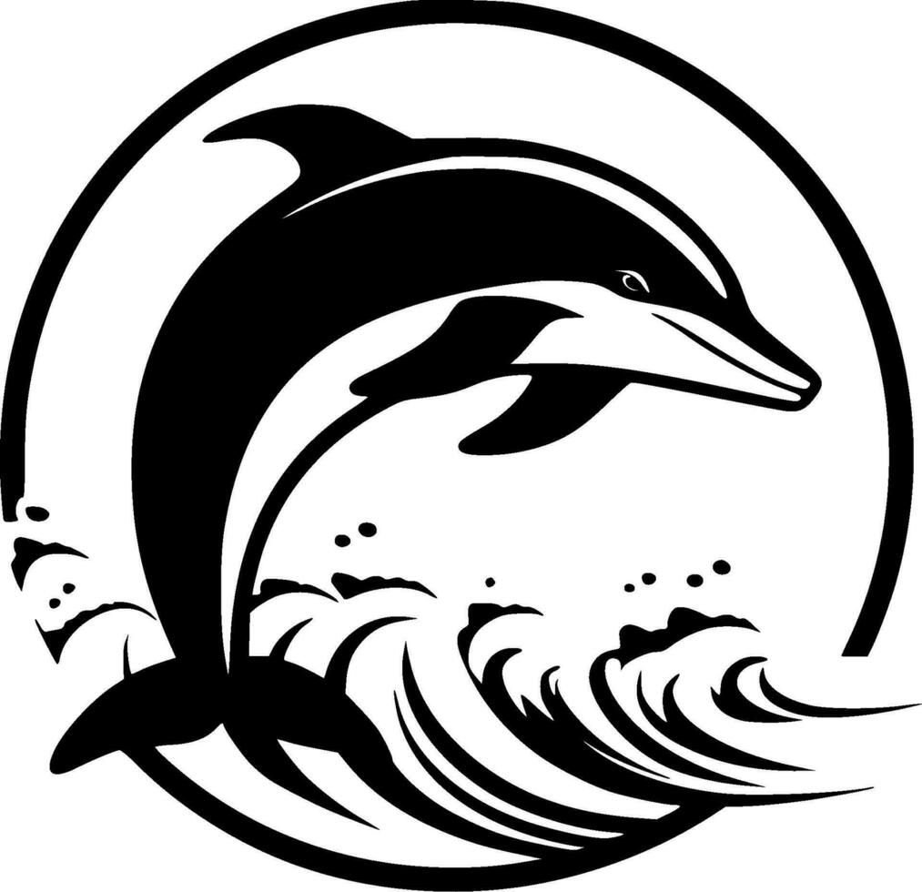 Delfin - - hoch Qualität Vektor Logo - - Vektor Illustration Ideal zum T-Shirt Grafik