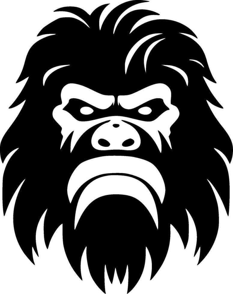 Bigfoot - - minimalistisch und eben Logo - - Vektor Illustration