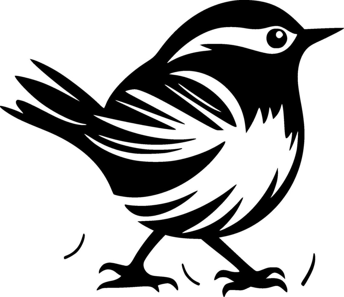Vogel, minimalistisch und einfach Silhouette - - Vektor Illustration