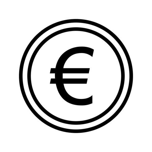 Euro-Vektor-Symbol vektor