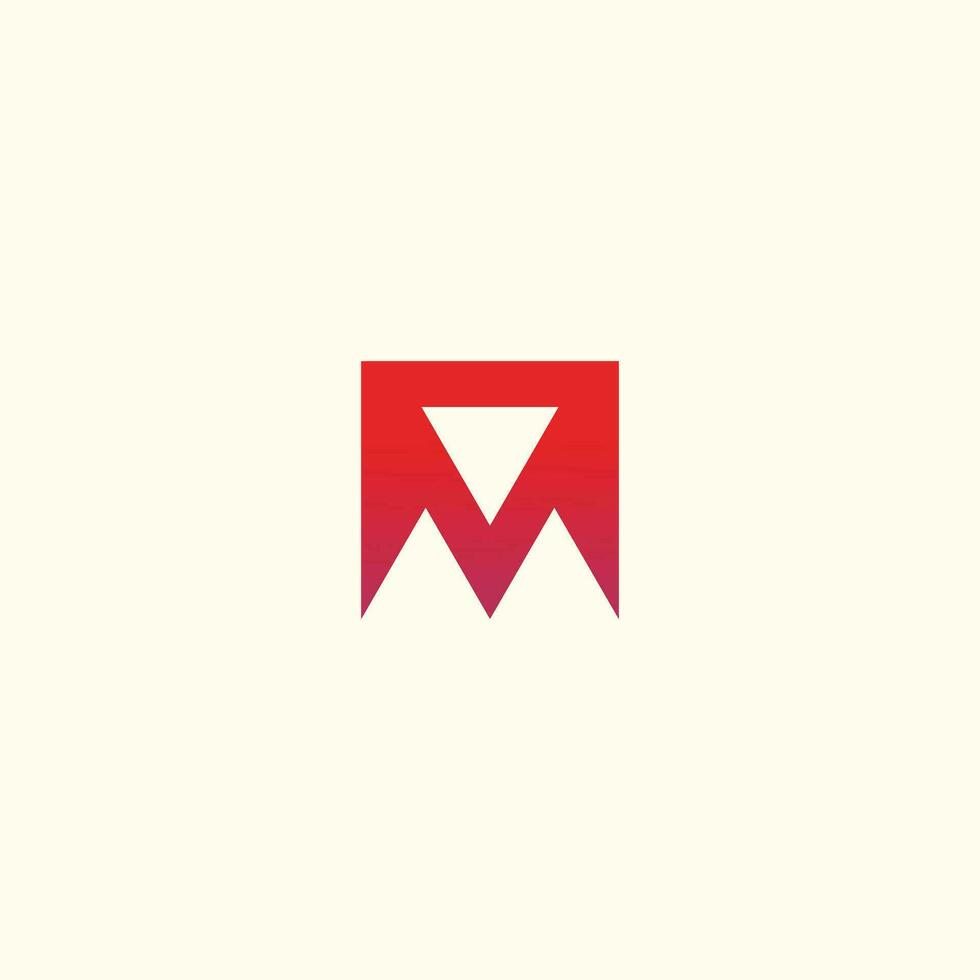 m brev logotyp företag mall vektor ikon