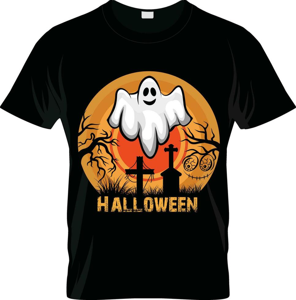 halloween t-shirt design, ny t-shirt design för halloween . vektor