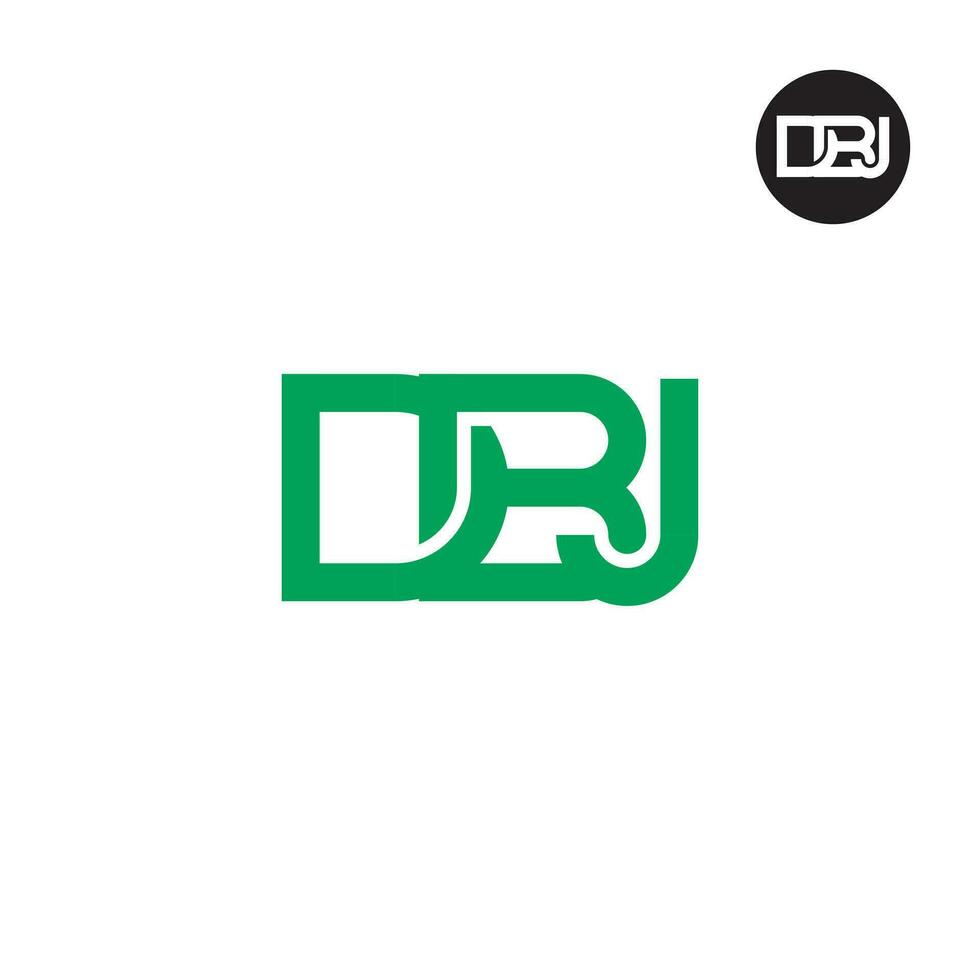 brev dbj monogram logotyp design vektor