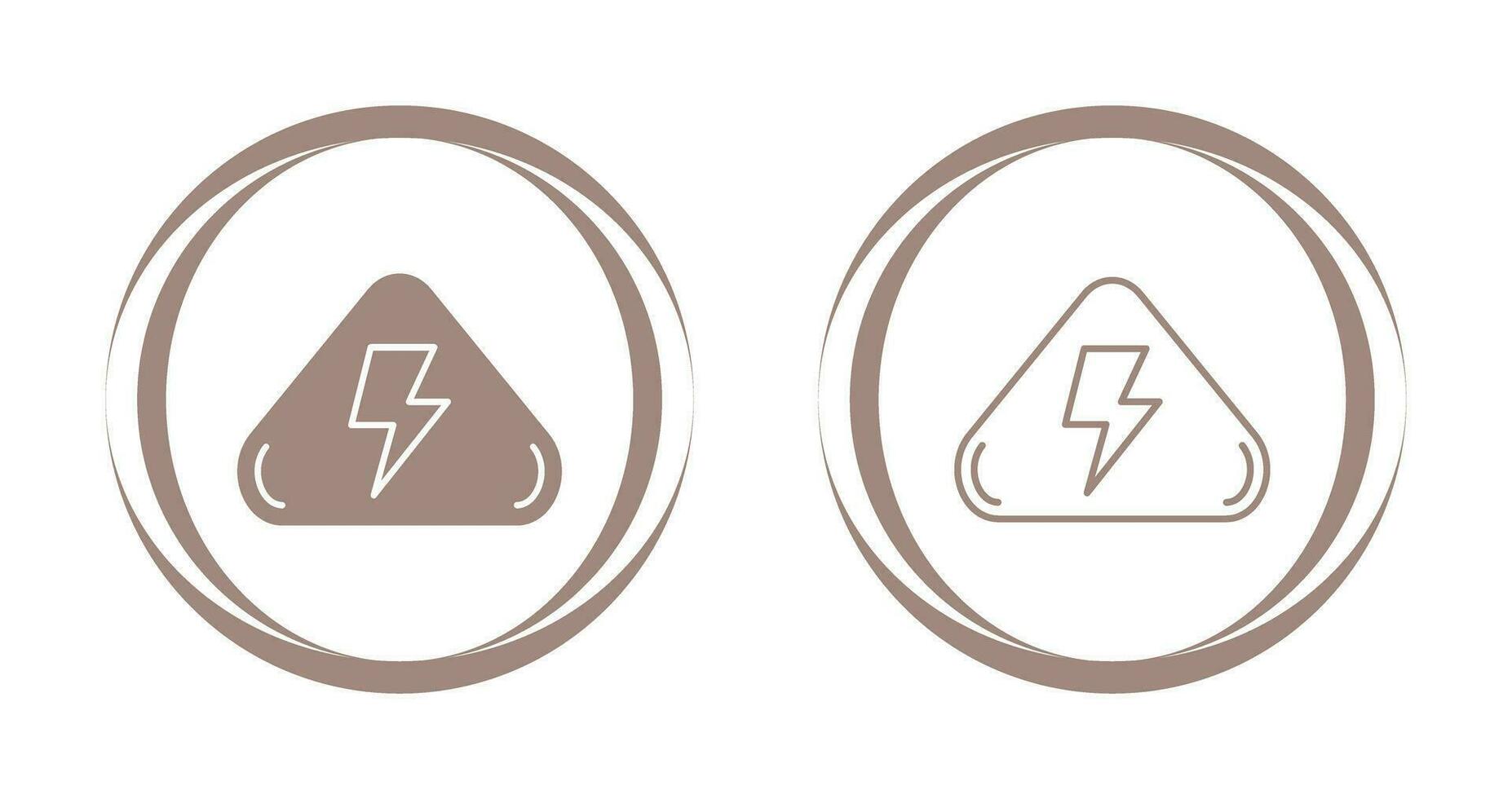 elektrisk fara vektor ikon