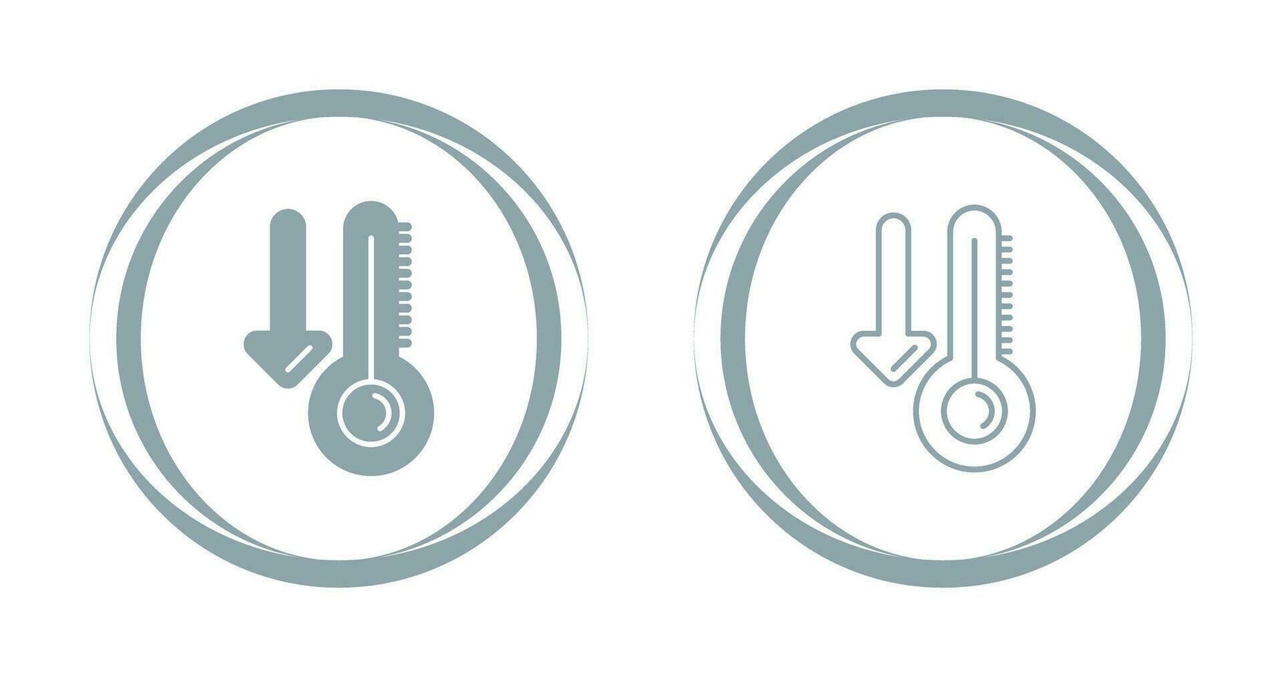 Vektorsymbol für niedrige Temperatur vektor