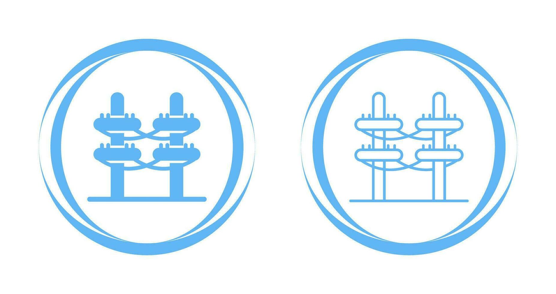 Vektorsymbol für elektrischen Turm vektor