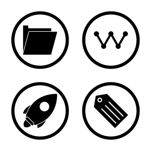 Satz von Vector SEO Search Engine Optimization Icons