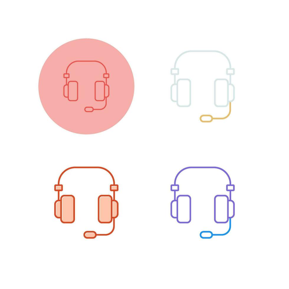 Headset-Vektor-Symbol vektor