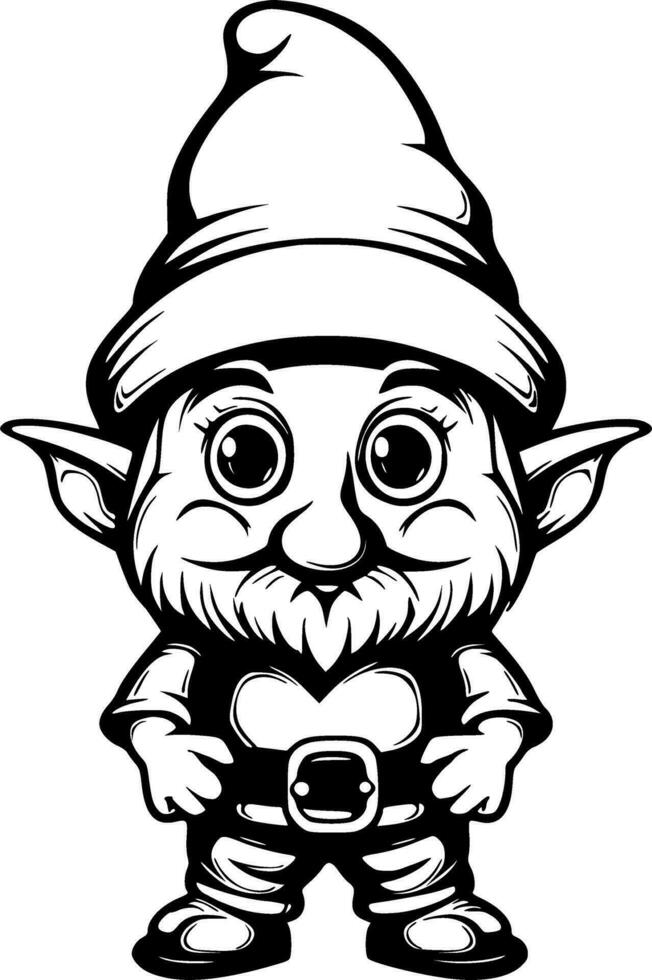 söt gnome vektor illustration