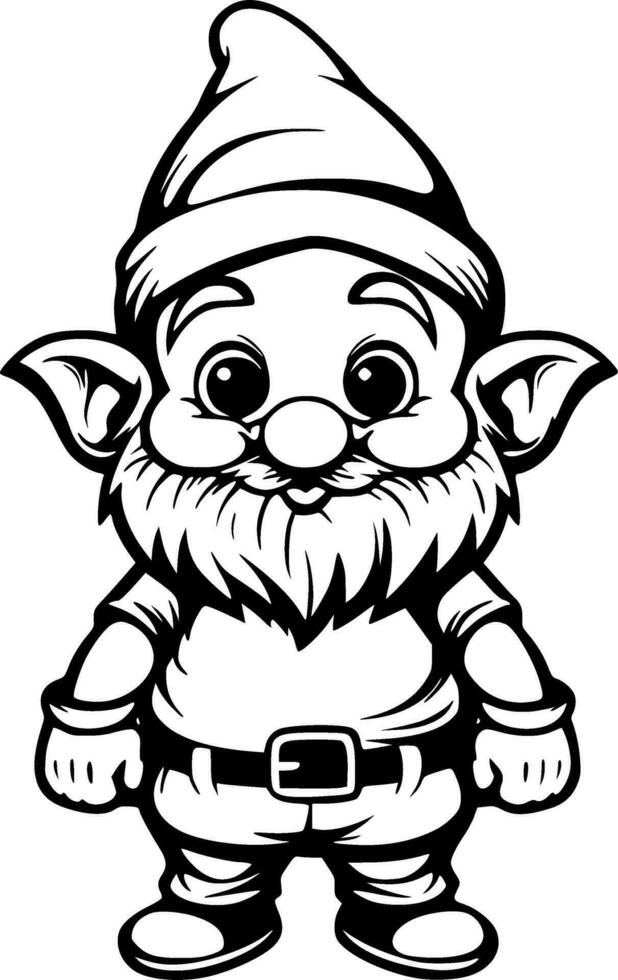 söt gnome vektor illustration