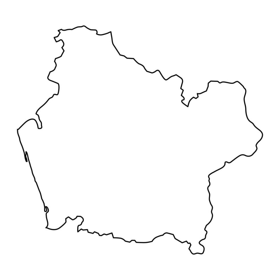 Araukanien Region Karte, administrative Aufteilung von Chile. vektor