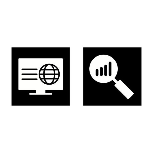 Satz von Vector SEO Search Engine Optimization Icons