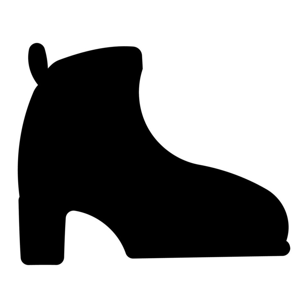 Stiefel barbicore schwarz Schuhe Puppe Symbol Element vektor