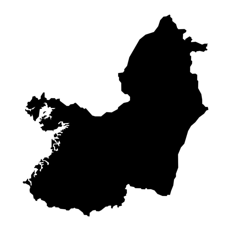 valle del cauca avdelning Karta, administrativ division av colombia. vektor