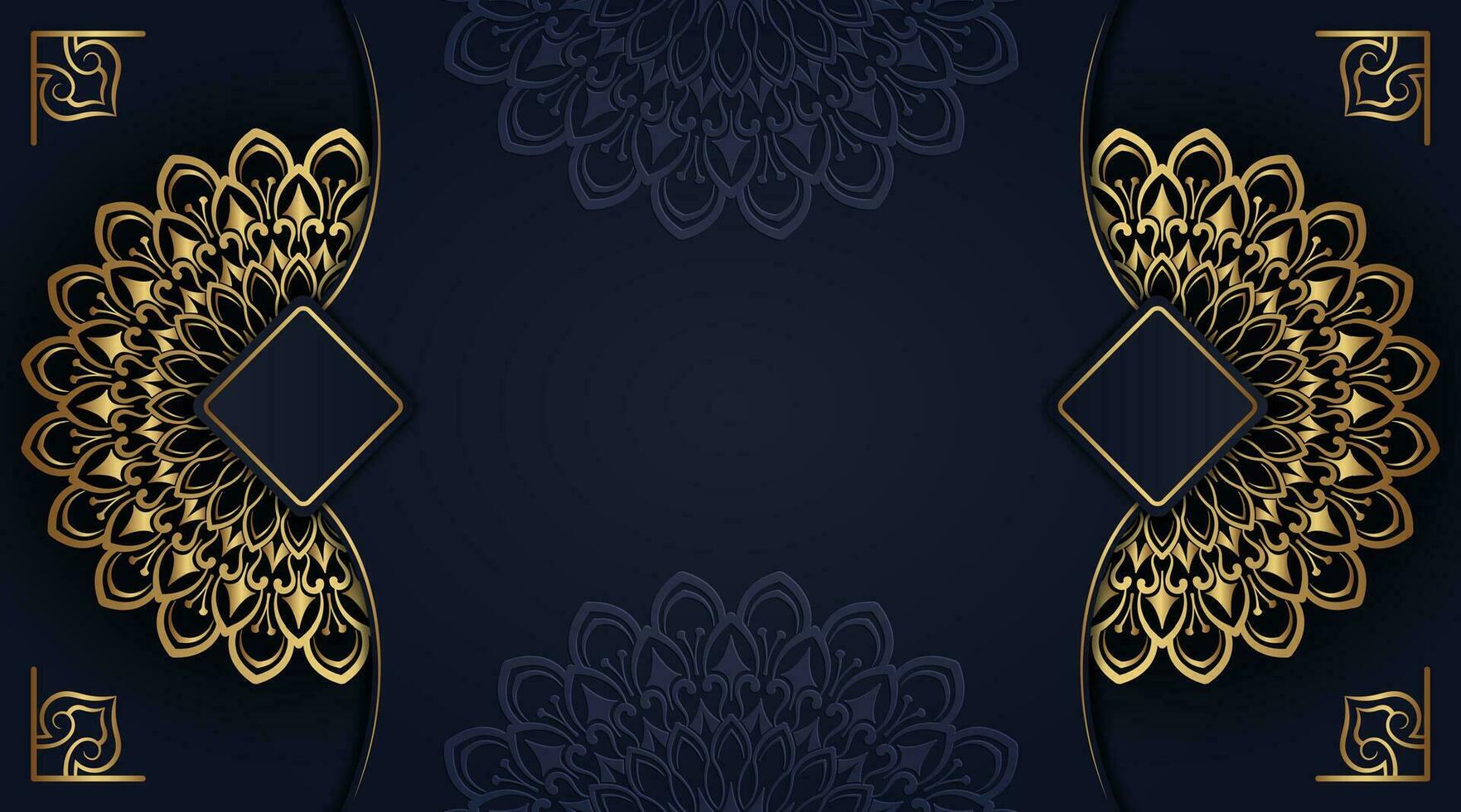 Luxus Hintergrund, mit golden Mandala Ornament vektor