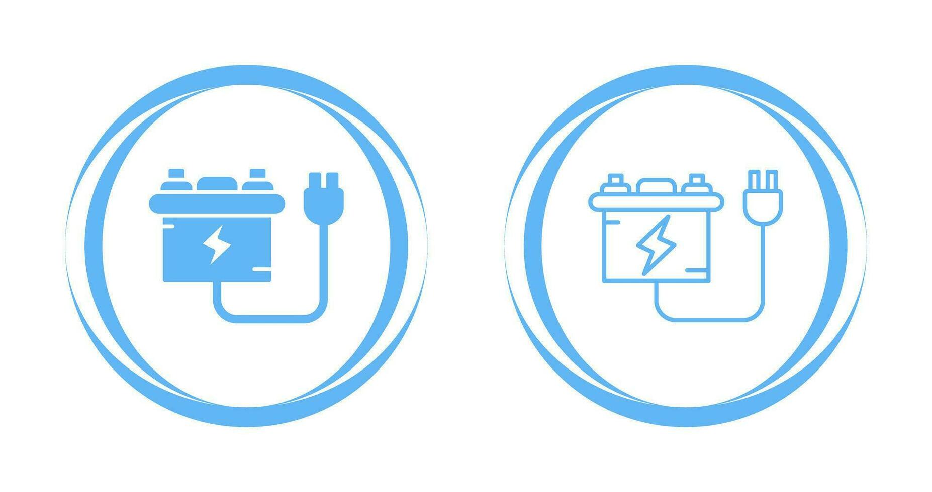 Vektorsymbol für das Batterieladegerät vektor