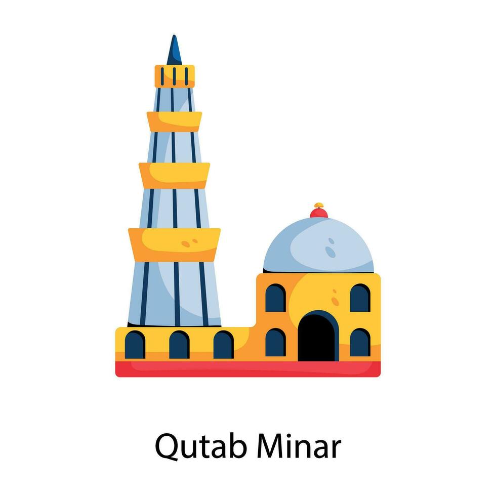 modisch Qutab Minar vektor